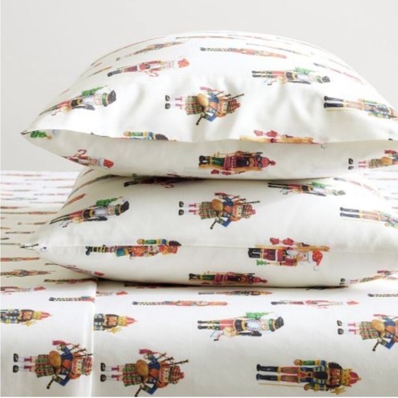 Pottery Barn Nutcracker Standard Pillowcase Set of 2 NEW - Picture 1 of 7